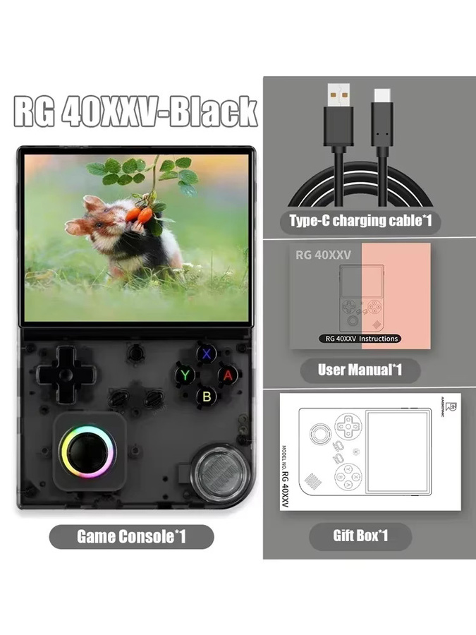 ANBERNIC RG40XXV Retro Gaming-Konsole in Weiß mit 4,0 Zoll IPS-Bildschirm, 64-Bit Linux, WiFi und Bluetooth - Bild 4