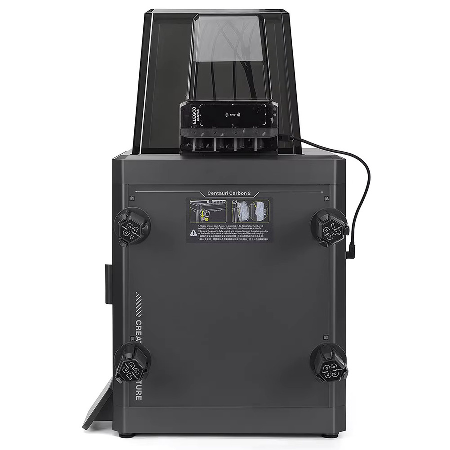 ELEGOO Centauri Carbon 2 Combo FDM 3D-Drucker in Schwarz mit Dual-Gear Direktextruder und 350 °C Düse, Druckvolumen B/T/H: 25,6 x 25,6 x 25,6 cm - Bild 2