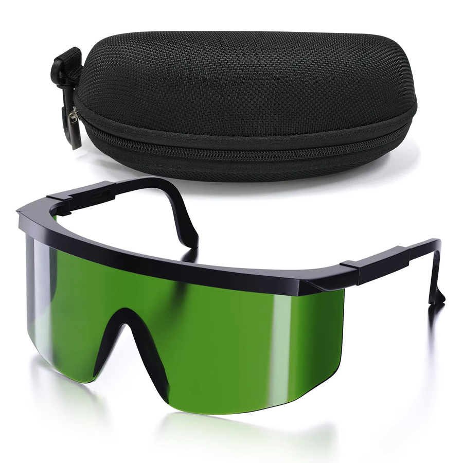Ikeener Laserschutzbrille für IPL-Anwendungen, Wellenlängen 190nm-2000nm, grüne getönte Augen Schutzbrille für Kosmetikbetreiber - Bild 5