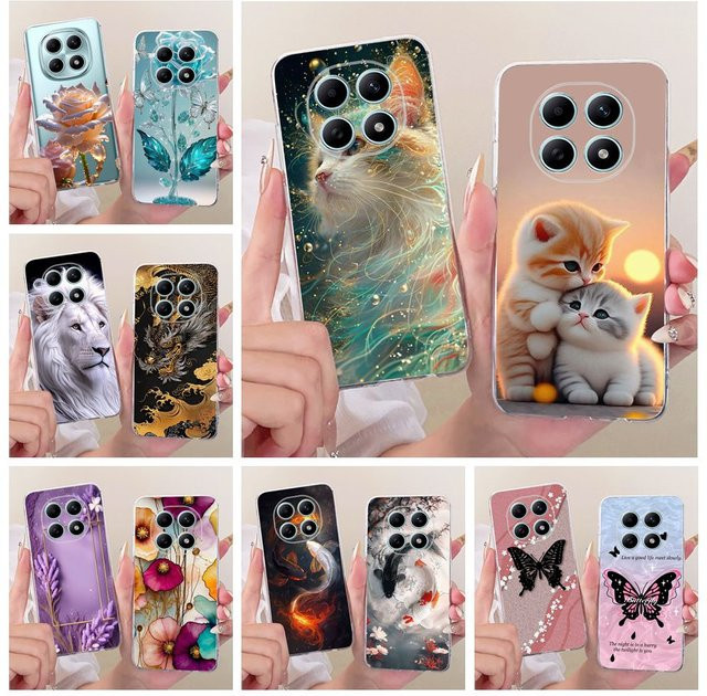 Xiaomi Redmi Note 15 Pro 4G Case mit süßem Katzen-Design aus weichem Silikon, Multicolor - Bild 1