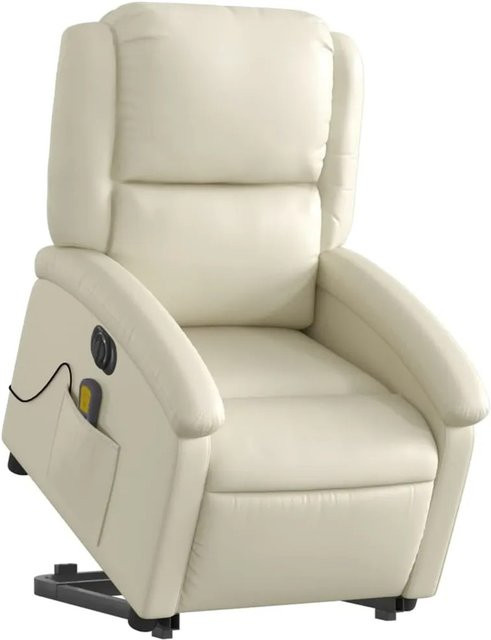 vidaXL Massagesessel mit elektrischer Aufstehhilfe in Beige aus Kunstleder Modell 4 - Bild 1
