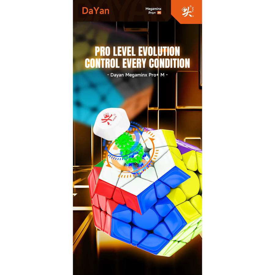 DaYan Megaminx M pro+, 12-seitiger magnetischer Würfel, Puzzle - Bild 7