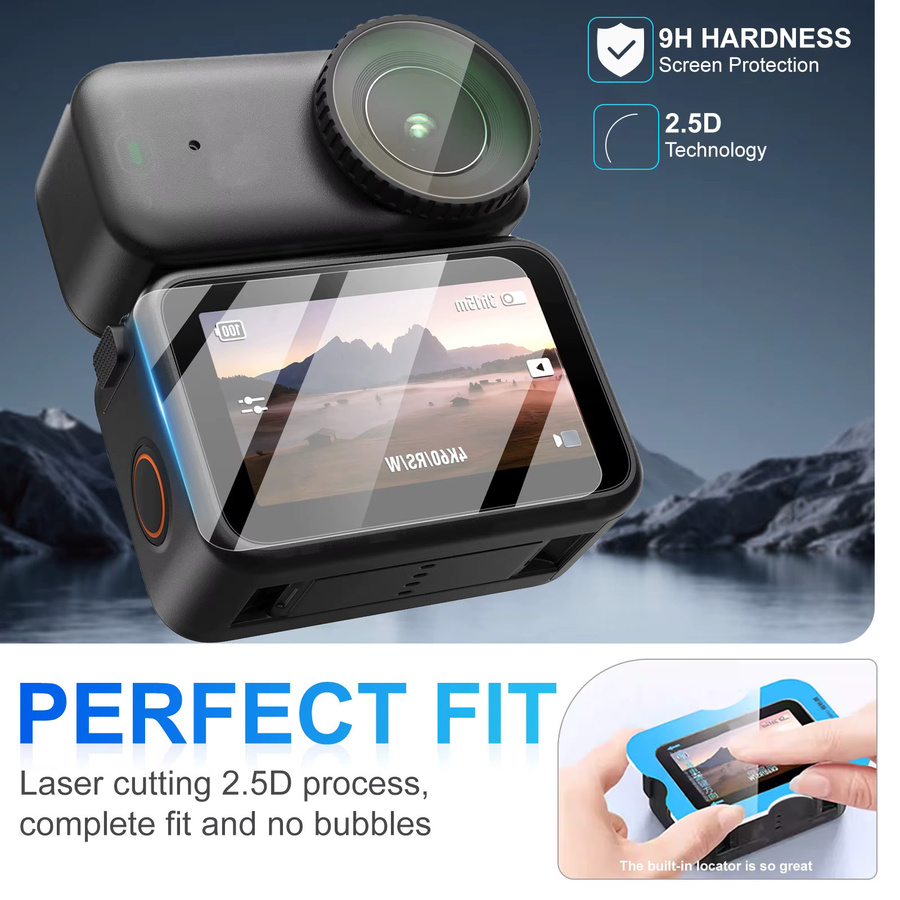 AR 9H Härteglas für DJI Osmo Nano zum Schutz von Bildschirm und Linse, transparentes Ultra-HD Zubehör aus gehärtetem Glas - Bild 4