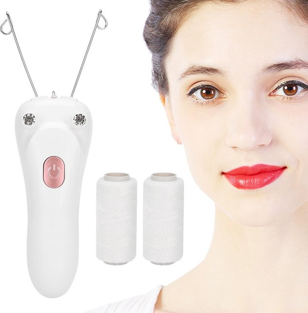 ZuiyouBeauty Elektrischer Baumwollfaden Epilierer, Gesicht & Körper, Beige - Bild 1