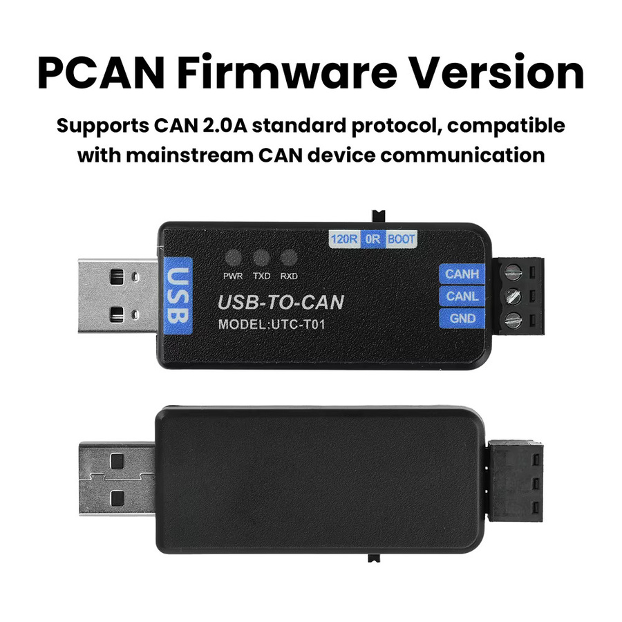 Gaqqee CAN Snalyzer USB-zu-CAN-Modul USB-zu-PCAN-Adapter in Schwarz - Bild 3