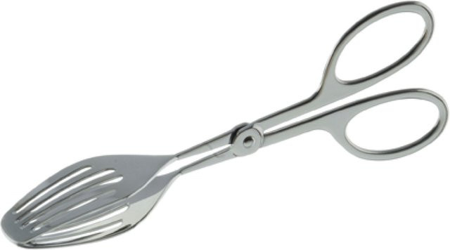 Schneider Gebäckzange aus Edelstahl in Silber, Länge: 19 cm, Breite: 3,6 cm - Bild 1