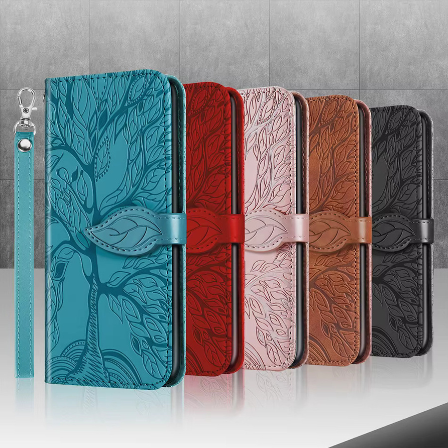 Samsung Flip-Cover mit 3D Kunst Baum Design als Telefon Brieftasche in Braun für Galaxy A-Serie (A20, A50, A70, A21s, A41, A51, A71, A12, A52, A72, A13, A23, A33, A53, A73 5G) - Bild 6