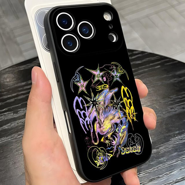 Rastar Bladee 333 Drain Gang Silikon Handyhülle für iPhone in Schwarz - Bild 1