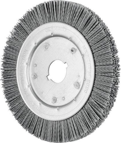 PFERD Rundbürste schmal ungezopft RBU Ø200x16 mm, SiC-Filament, Korn 180, Grau - Bild 1