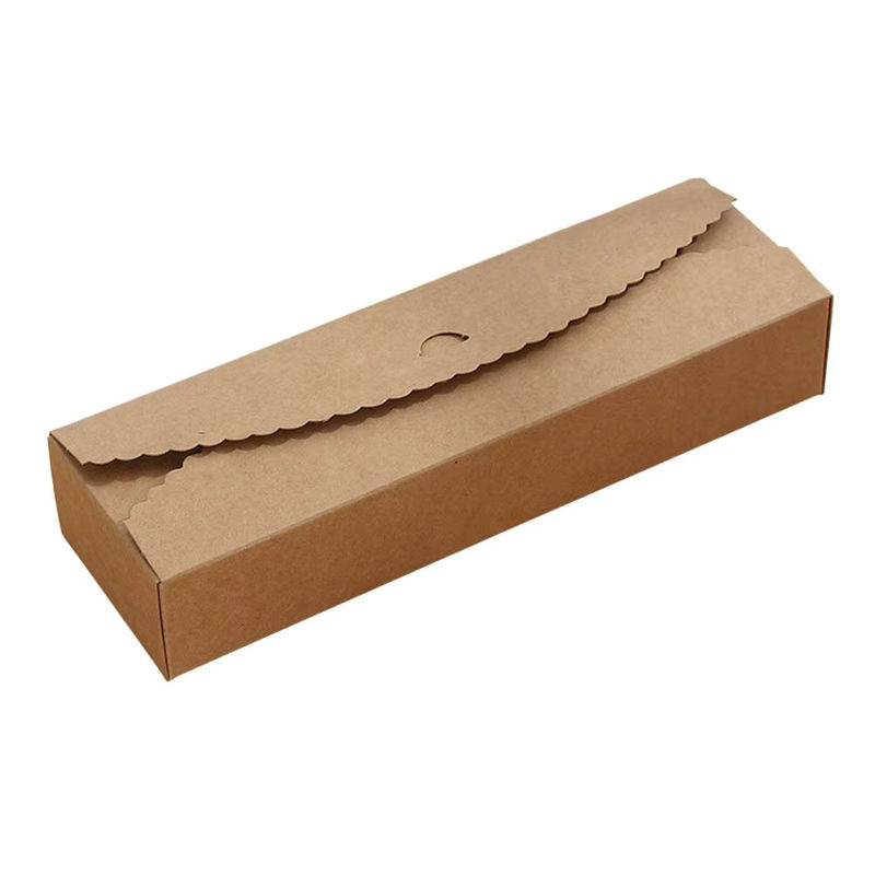 10er Set Geschenkboxen aus Kraftpapier in Braun und Schwarz für Handtuchrollen oder Sandwiches - Bild 4
