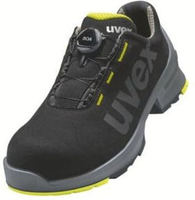Uvex Sicherheitsschuhe Halbschuhe S2 in Schwarz Gelb Größe 45 Weite 10 - Bild 1