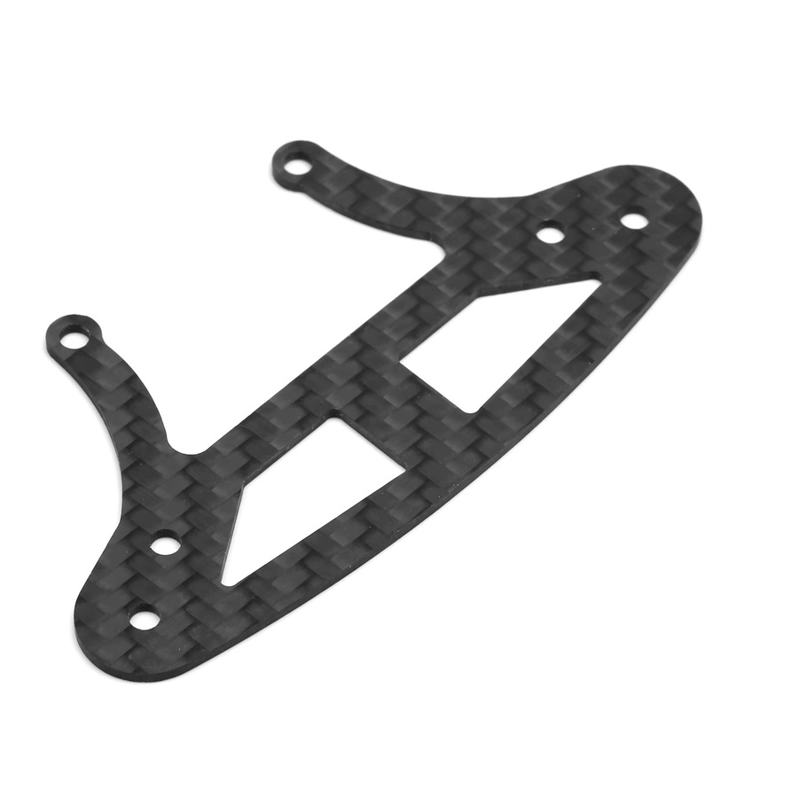 TAMIYA TT02 Kohlefaser-Frontstoßstangenhalterung, Schaumstoffplatte, Schwarz - Bild 2
