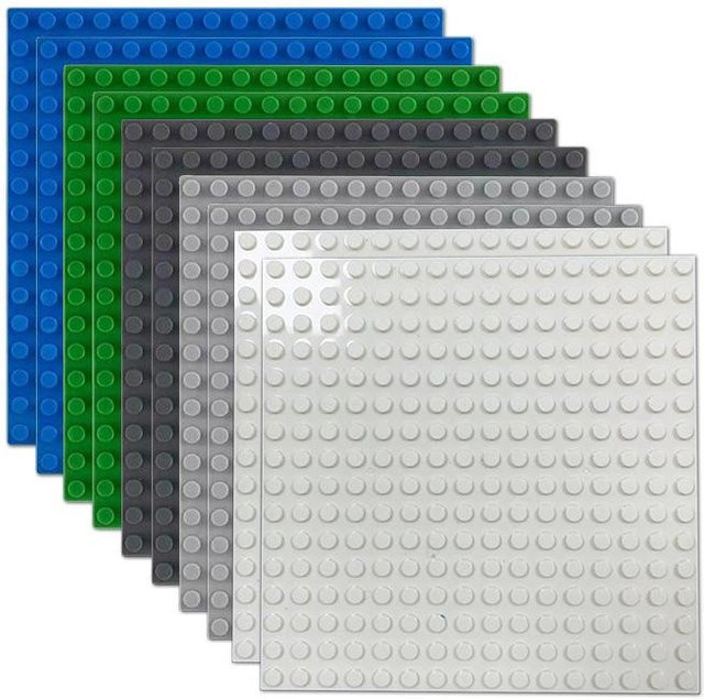 10-teiliges Set Klassische Grundplatte 16x16 Noppen - Bild 1