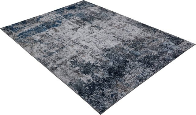 Obsession Teppich Posh blau modern abstrakt B/H/L: 200 x 20 x 290 cm - Bild 1
