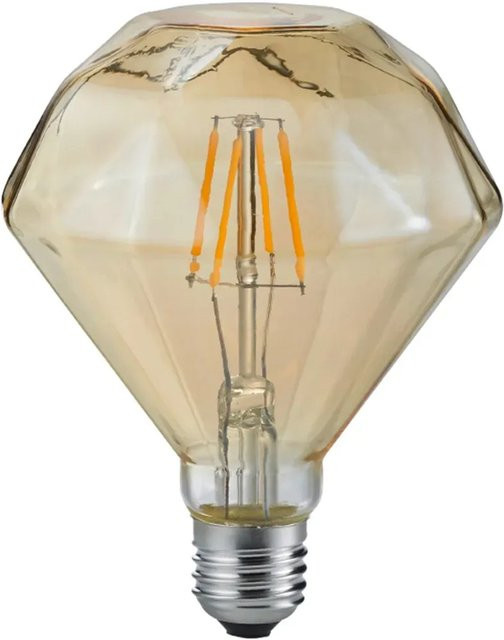 Trio LED Leuchtmittel Diamant E27 Vintage Gold Transparent Warmweiß 4 W - Bild 1