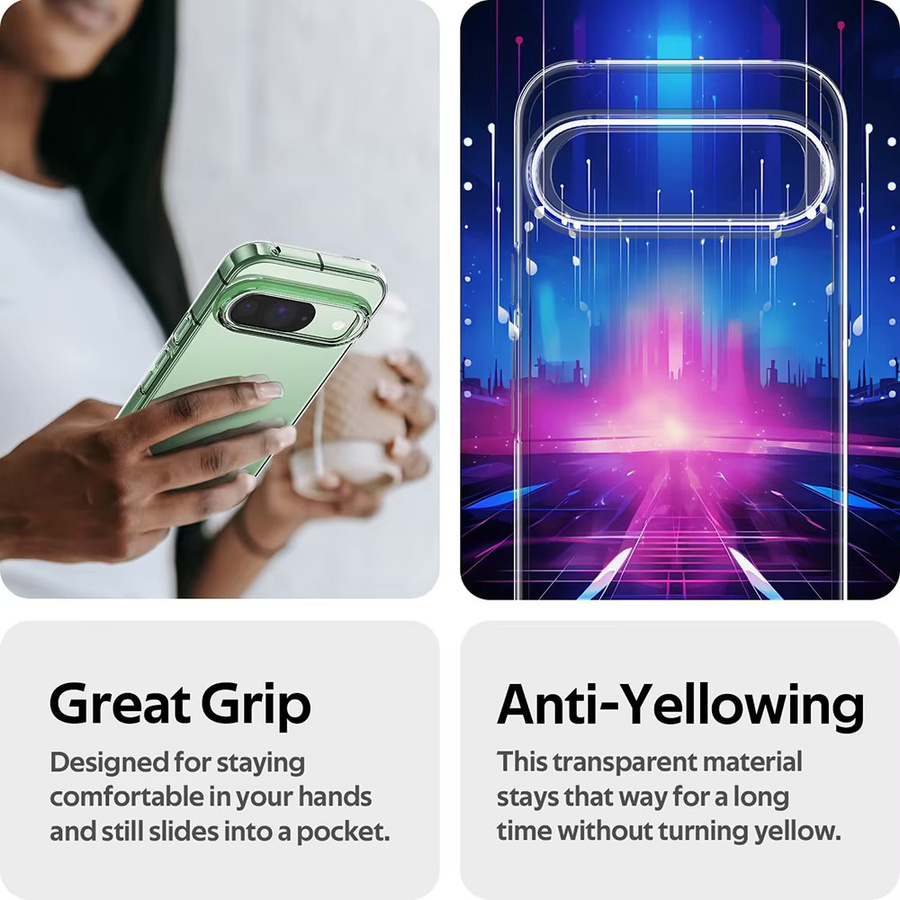 Fundas Silikon-Softhülle für Google Pixel 10 9 9A 9 Pro XL 8 8A 7 7A 6 6A Pro XL, transparent und stoßfest - Bild 2