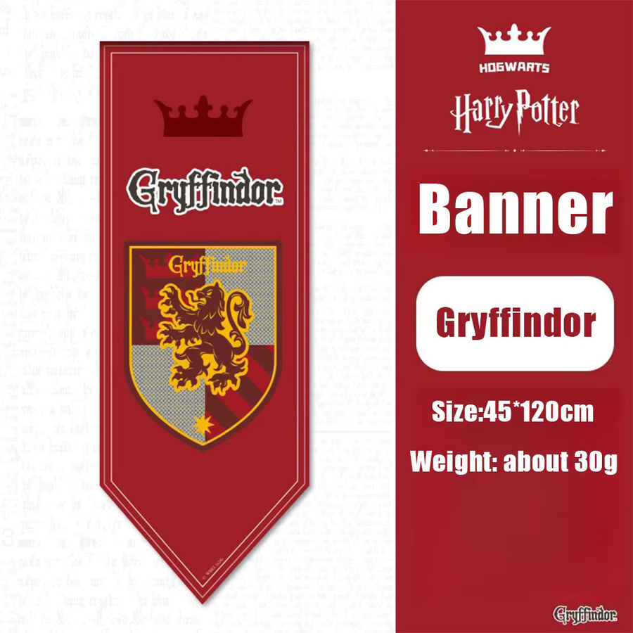 OTRAINBOW Harry Potter Wandbehang Banner Flagge Gryffindor Slytherin Ravenclaw B/H: 120 x 45 cm - Bild 4
