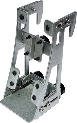 LotusGrill Halter Reling und Balkonhalter aus Stahl in Silber, B/H/T: 10,7 x 12,8 x 20,8 cm - Bild 1