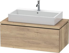 Duravit Waschtischunterschrank L-Cube in Weiß marmoriert mit einem Auszug, Breite: 102 cm, Tiefe: 54,7 cm, Höhe: 40 cm - Bild 1
