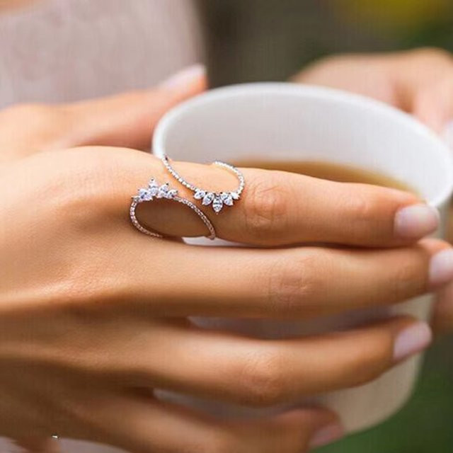 ZAKOL Ring, weiß, Zirkonia, Damen - Bild 1