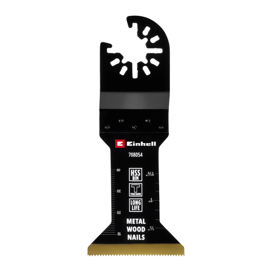 Einhell Bimetall Tauchsägeblatt BIM-TI für Metall, Holz und Kunststoff, Farbe: Gold, Breite: 45 mm, Höhe: 57 mm, Tiefe: 4,5 mm - Bild 2