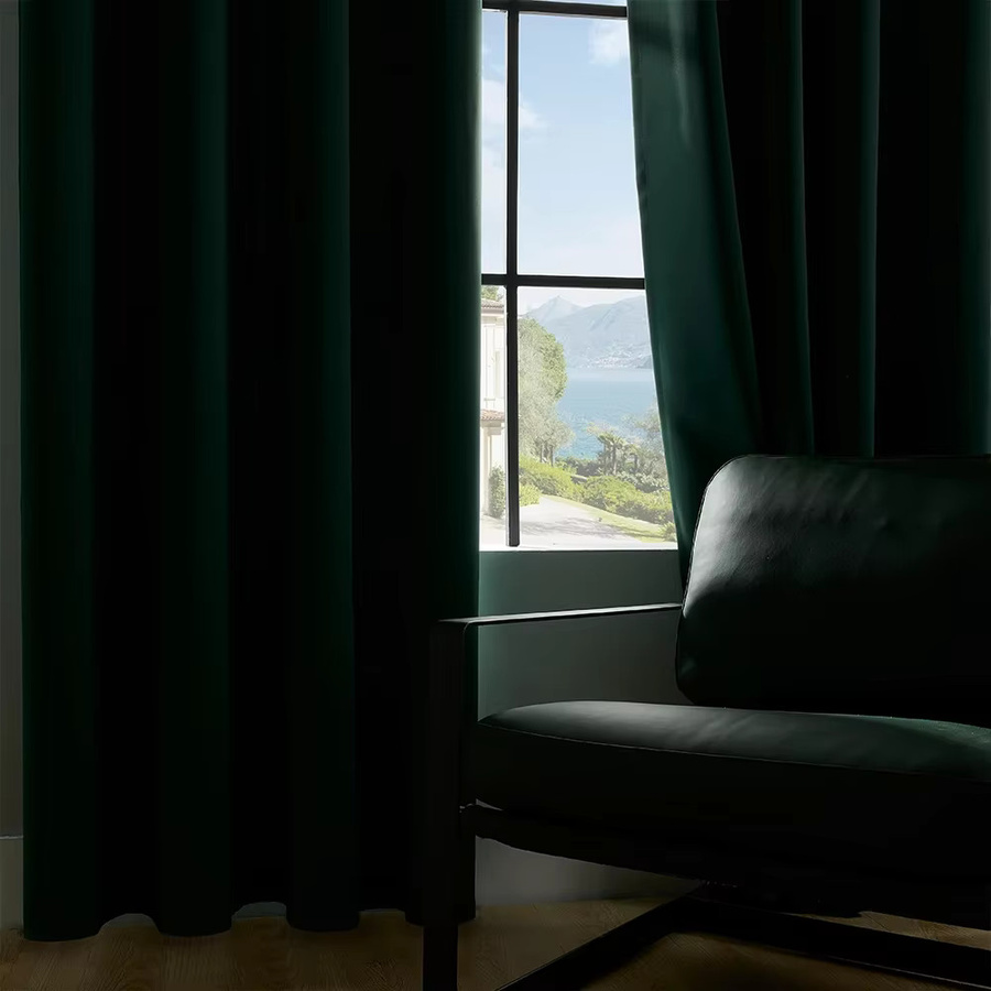 ZJBYZHOUSEHOLD Verdunkelungsvorhang einfarbig modern für Schlafzimmer und Wohnzimmer - Bild 4