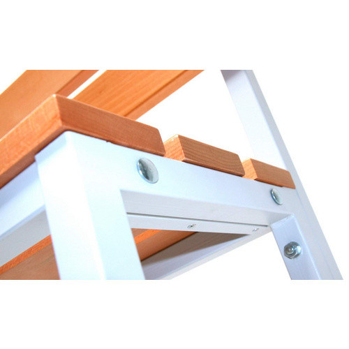 SZAGATO Umkleidebank im Industrial Design aus Stahl und Holz, grau, B/H/T: 30 x 170 x 150 cm - Bild 1
