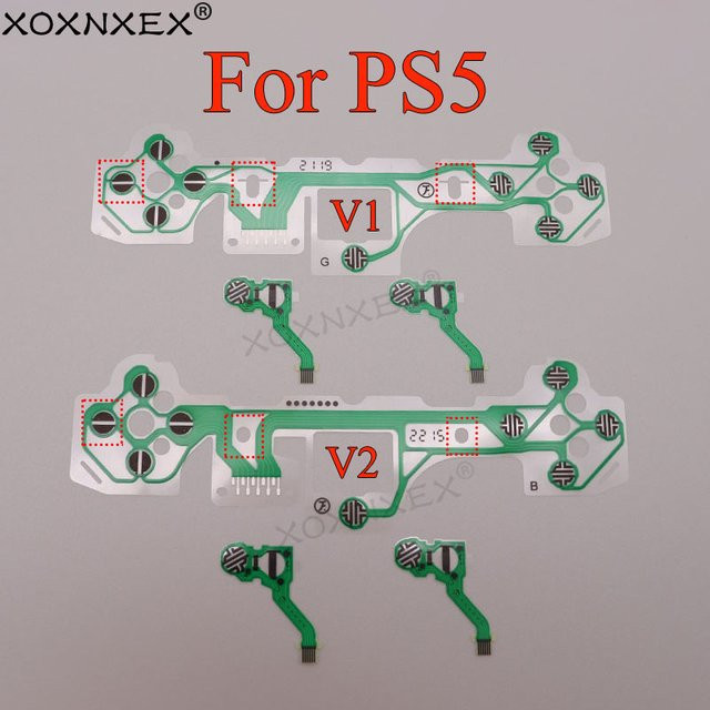 10er Set Original XOXNXEX Leitfähiger Film für PS5 V1 und V2 Controller Tastatur Flexkabel - Bild 1