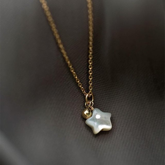 Lucky Star Jewelry Halskette, 925 Silber, Stern, Weiß, Unisex - Bild 1