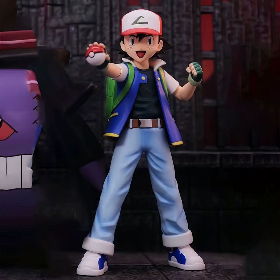 Bandai Pokemon Ash Ketchum Anime Figur aus PVC, Multicolor, Höhe: 13 cm - Bild 2