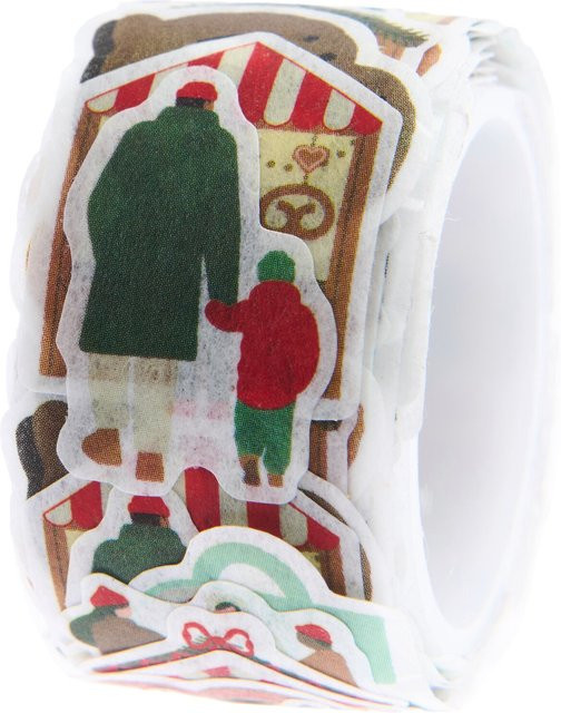 Rico Design Washi Sticker Weihnachtsmarkt mit 200 Stück aus Papier - Bild 1