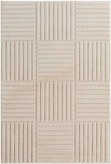 Ayyildiz Kurzflorteppich Art in Creme und Beige im Boho-Stil, B/L: 140 x 200 cm - Bild 1