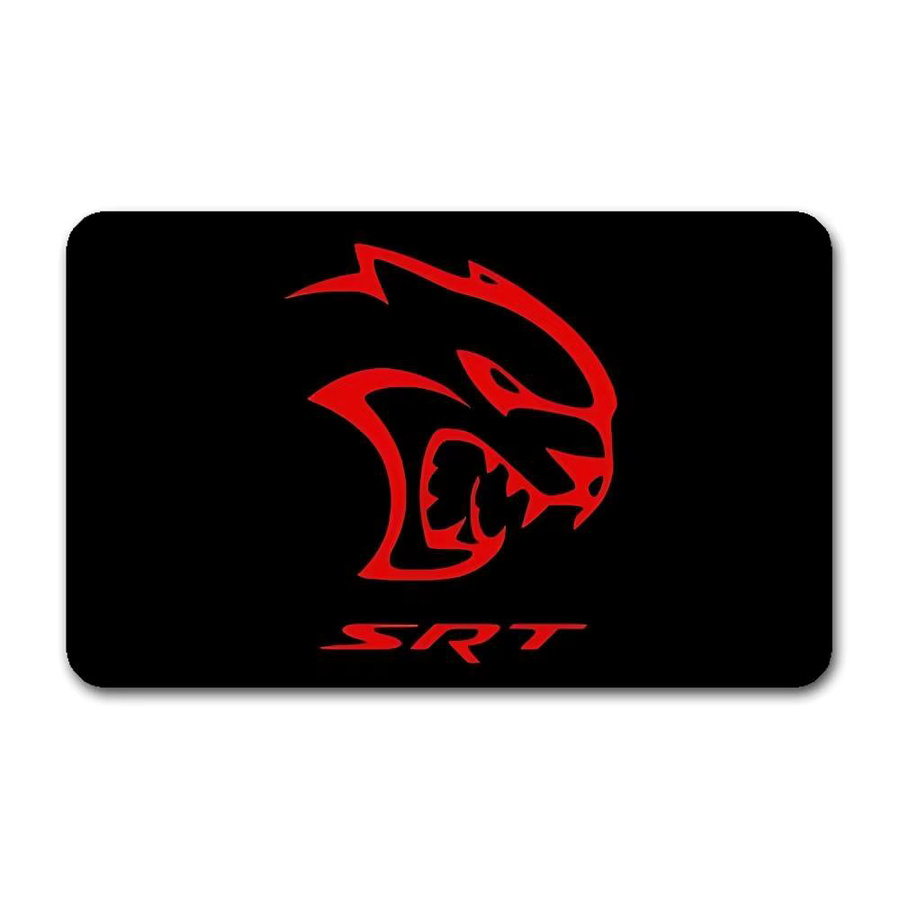 S-SRT Fußmatte im nordischen Stil mit Logo-Design, Schwarz, B/T: 60 x 40 cm - Bild 7