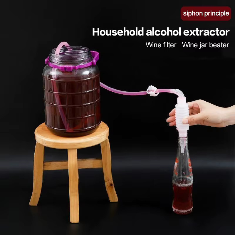 Halbautomatischer Brau-Siphon mit Ventil und Filter für Wein, transparentes lebensmittelechtes Rohr für Homebrewing, Länge: 2 m oder 2,5 m - Bild 3