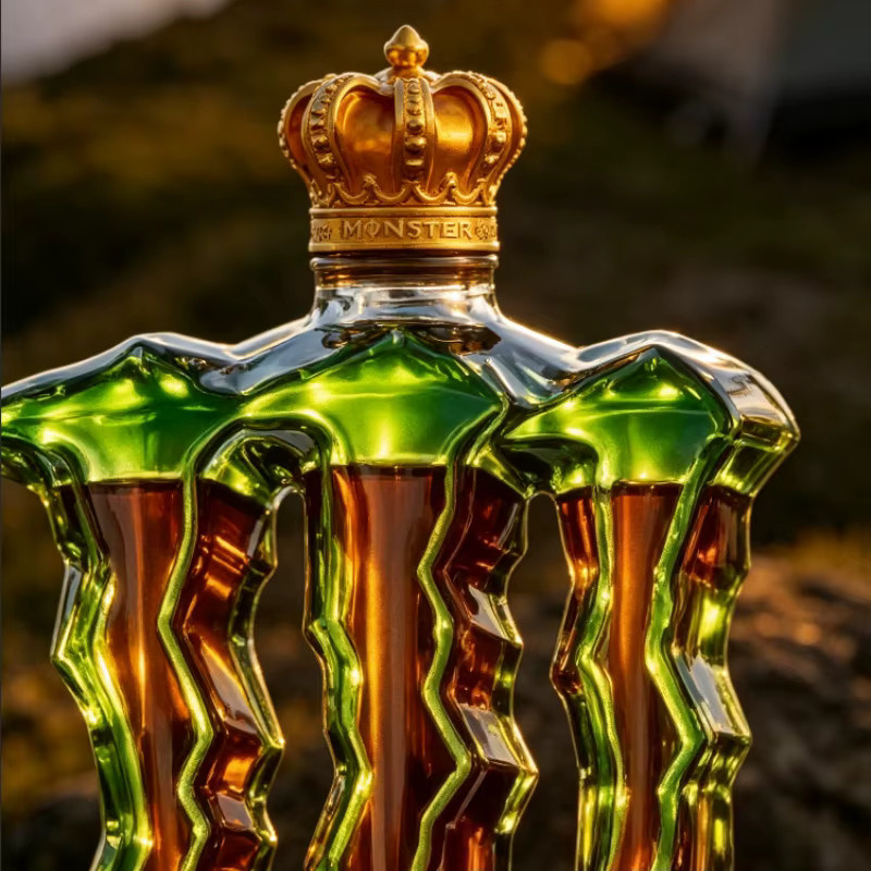 YANG Monster Claw Whiskey-Dekanter aus Glas mit Kronendesign in Transparent - Bild 5
