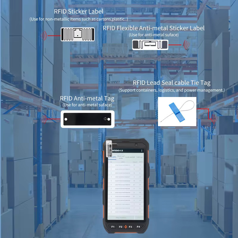 C6200 UHF-RFID-Handlesegerät mit Android 10.0, 4 GB RAM, 64 GB Speicher, Schwarz - Bild 3
