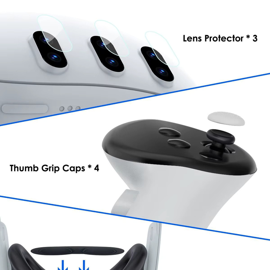 Transparentes Schutzgehäuse-Set für dein Meta Quest 3 Headset - Bild 2