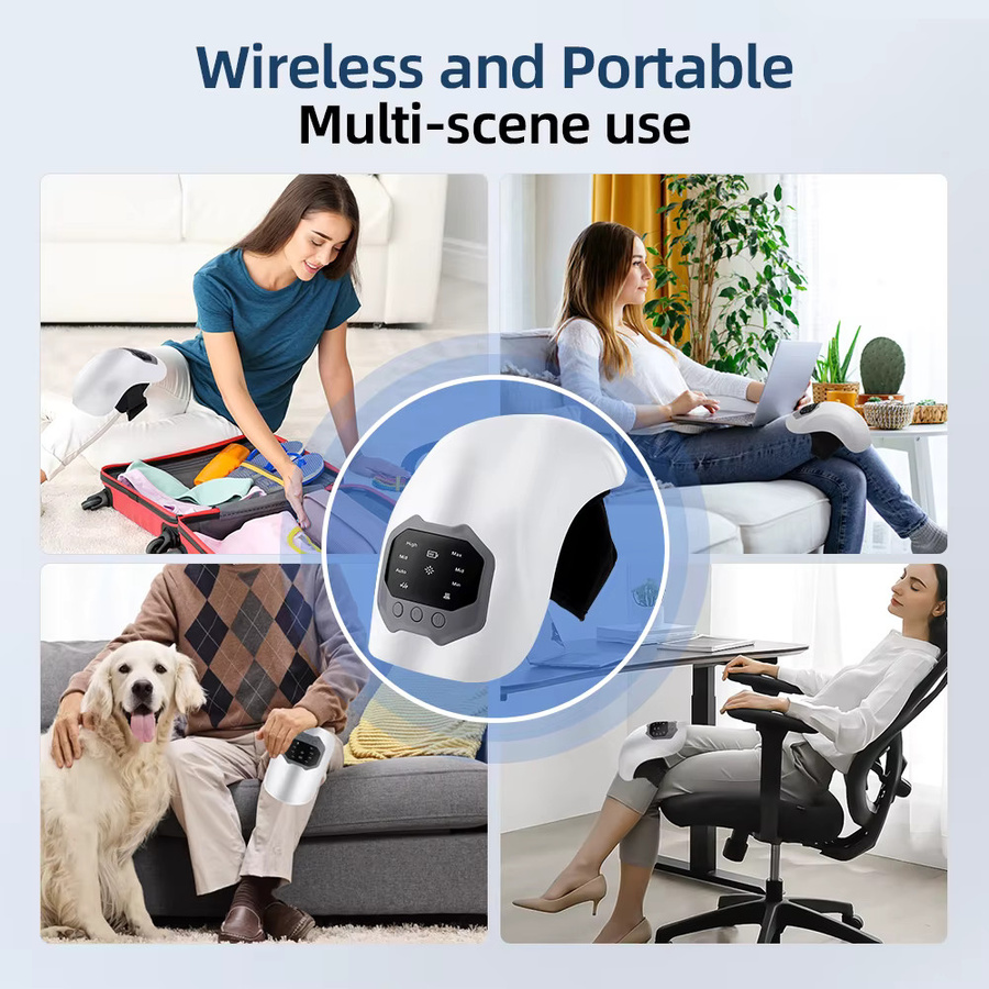 AFDEAL Smart Knie-Massagegerät mit Vibration und Wärmefunktion in Weiß - Bild 4