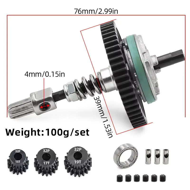 Traxxas Rutschkupplung Metall, 1:10, Zubehör - Bild 2