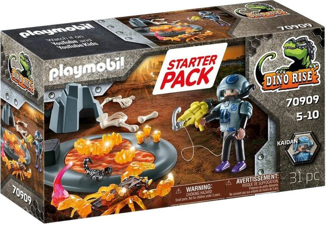 Playmobil Dino Rise Starter Pack Kampf gegen den Feuerskorpion, ab 4 Jahren - Bild 1