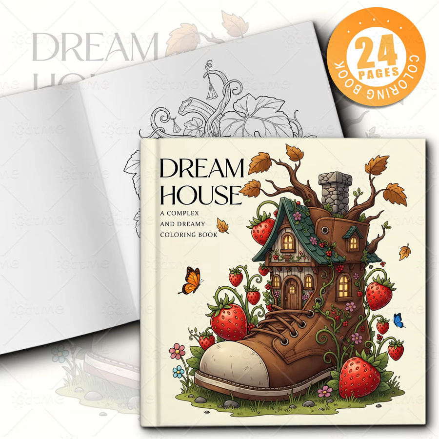 DREAM HOUSE Malbuch mit auffälligen und einfachen Mustern, für Erwachsene - Bild 2