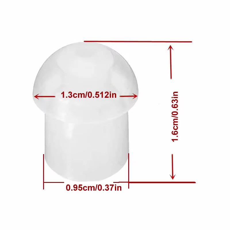 1000 Stück Silikon In-Ear Ohrstöpsel transparent für Kopfhörer und Headsets - Bild 2