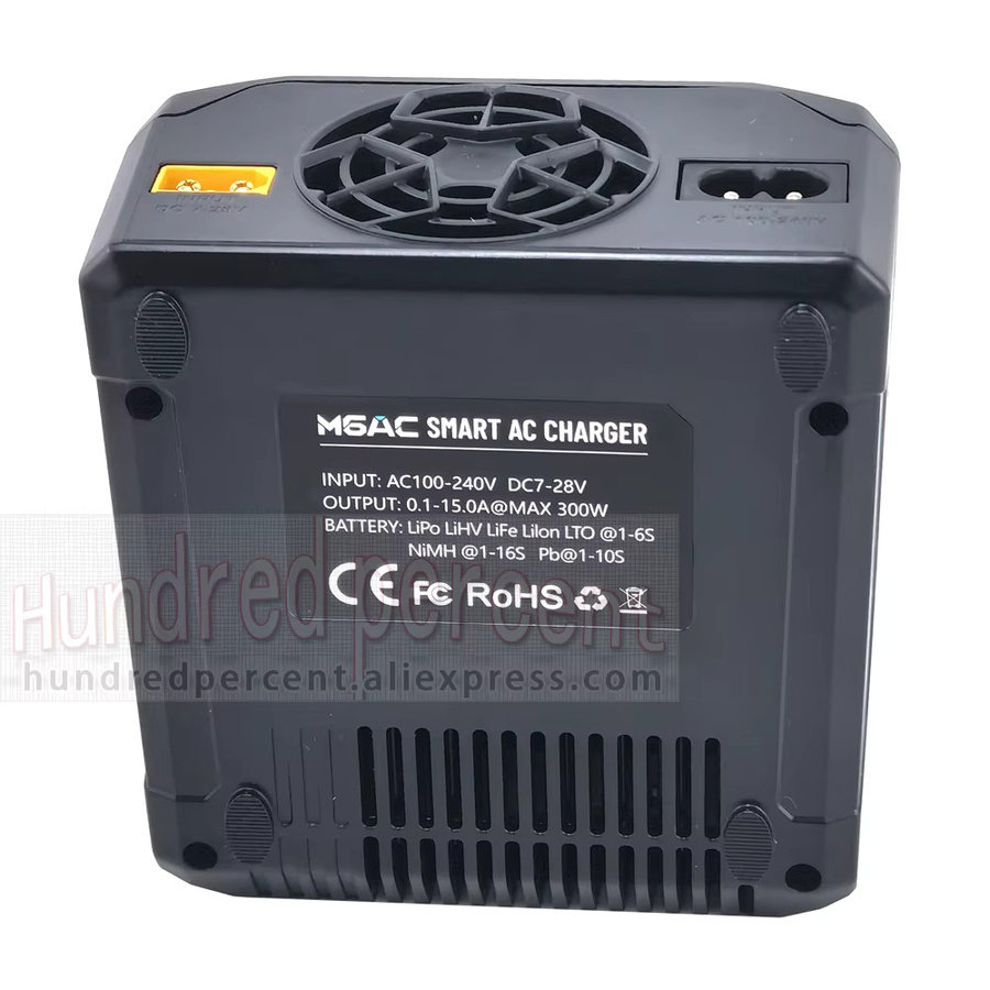 ToolkitRC M6AC Smart Lipo Batterie Ladegerät und Entlader in Schwarz für 1-6S LiPo LiHV LIFE LILON Batterien - Bild 4