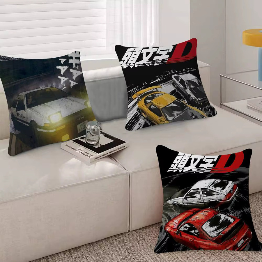 Beast Kingdom Initial D Anime Kissenbezug, quadratisch, Multicolour, B/B: 30,0 x 30,0 cm - Bild 2
