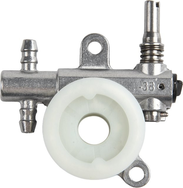 VIBRATITE Kettensägenölpumpe mit Schneckenantriebsrad-Set in Silber für 25 cc und 38 cc Kettensägen Ersatzteil-Set - Bild 1