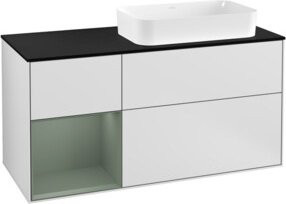 V&B Waschtischunterschrank Finion in Weiß lackiert, Breite: 120 cm, Tiefe: 50,1 cm, Höhe: 50,1 cm - Bild 1