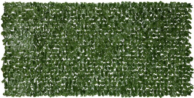 Outsunny Künstliche Efeu Hecke Sichtschutz Rollen, Dunkelgrün, H: 1,50 m, B: 3,00 m x 3,00 m - Bild 1