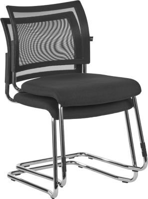 Topstar Freischwinger SEAT POINT im 2er-Set, Netz, ohne Armlehnen, schwarz, stapelbar - Bild 1