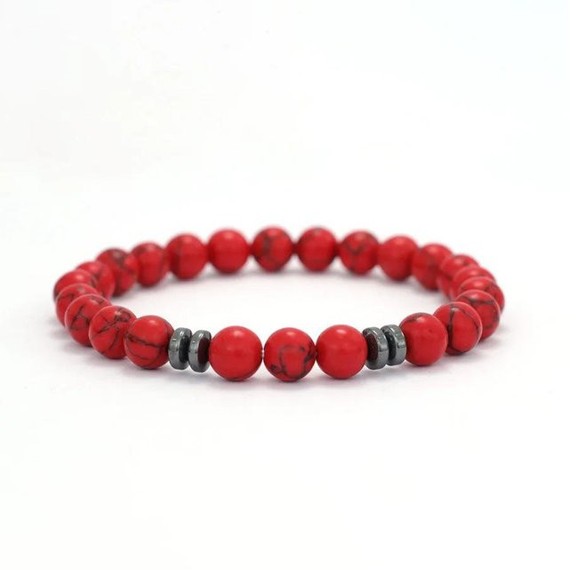 SunFlowers Story Armband, Tigeraugen, Lava, Hämatit, Unisex - Bild 1