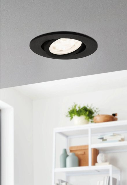 Eglo LED-Einbauleuchte Saliceto-Z in Schwarz mit RGB, Dimmfunktion und Fernbedienung - Bild 1